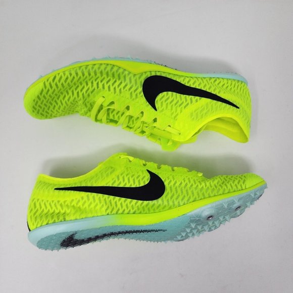 Nike Track & Field Shoes Mens 8.5 Green Zoom Mamba Racing Spike Swoosh Spell Out - Picture 4 of 11